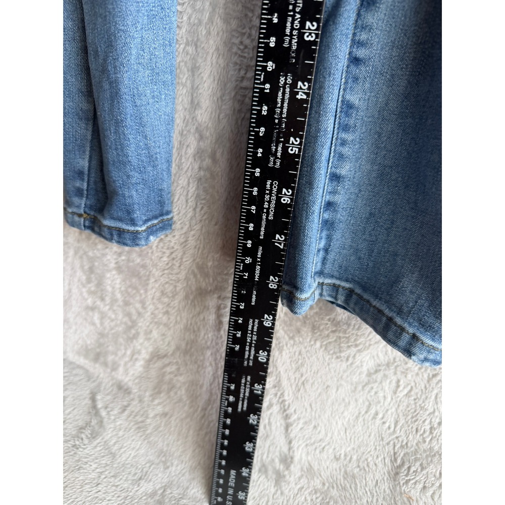 Gum Denim Overalls Womens Size 16 Medium Slim Fit Medium Wash Blue Bib Pocket - Picture 7 of 13